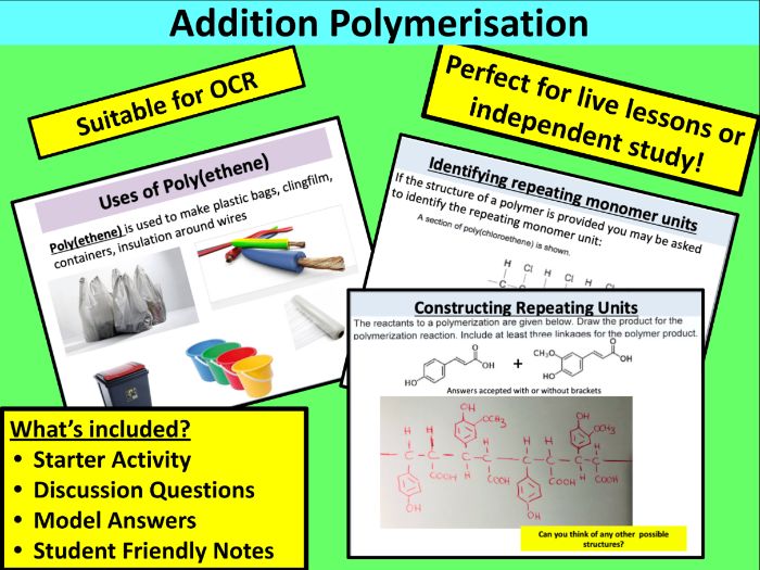 AS Chemistry: Addition Polymerisation