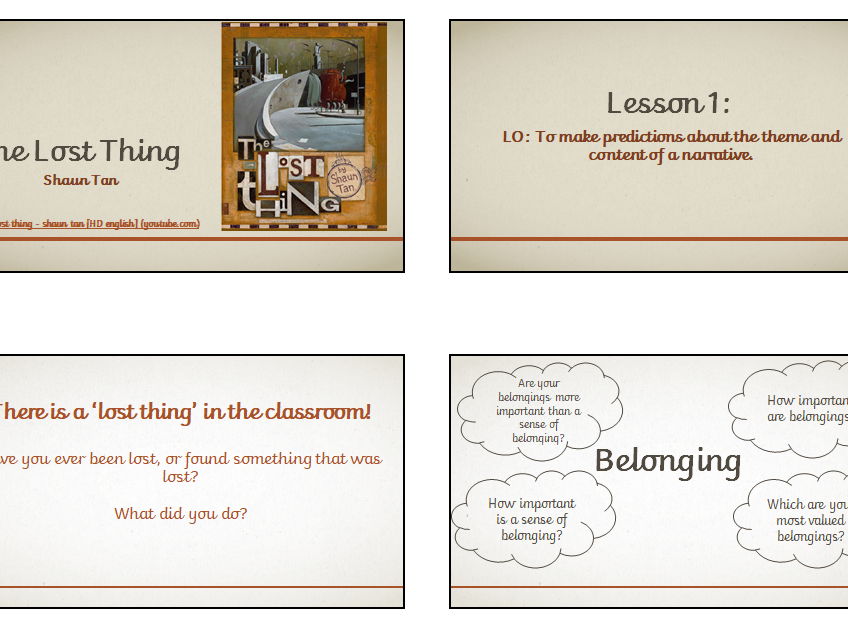 UKS2 English: The Lost Thing