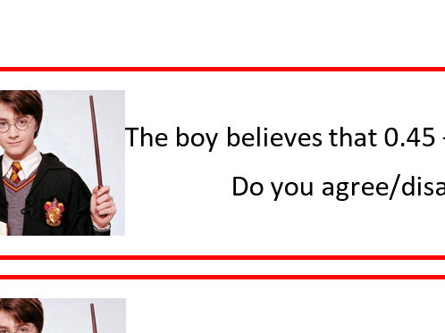 Year 5 Decimals 12 warm up questions