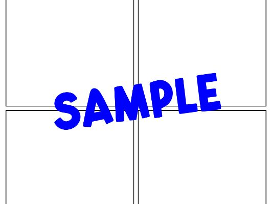Four Square Writing Graphic Organizers - Blank Templates - Printable
