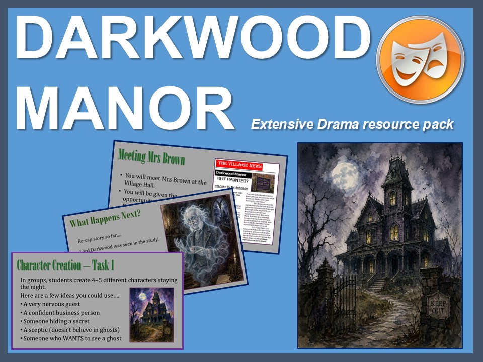 Darkwood Manor (A Haunted House Story): Extensive Drama resource pack