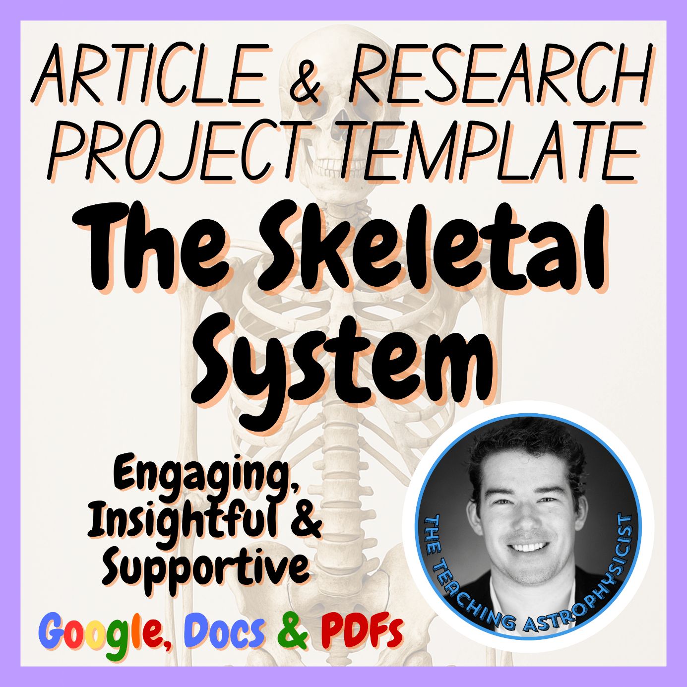Skeletal System | Science Article + Research Project Template | Health Medicine