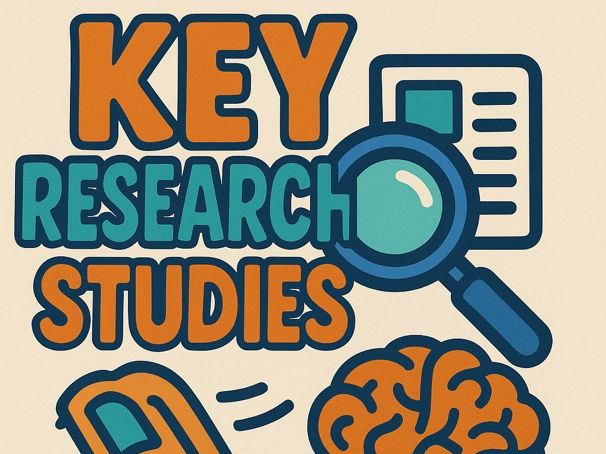 Psychology Key Studies – Student-Friendly Research Sheets