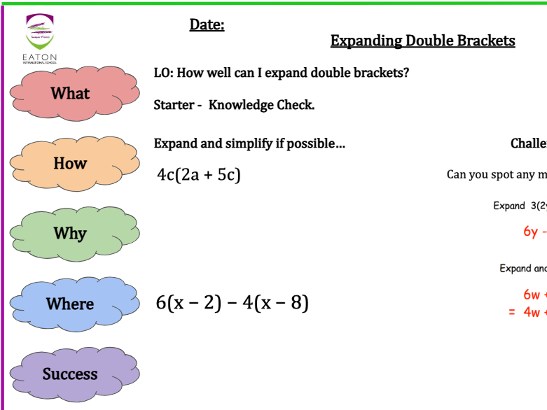 Expanding and Simplifying Double Brackets