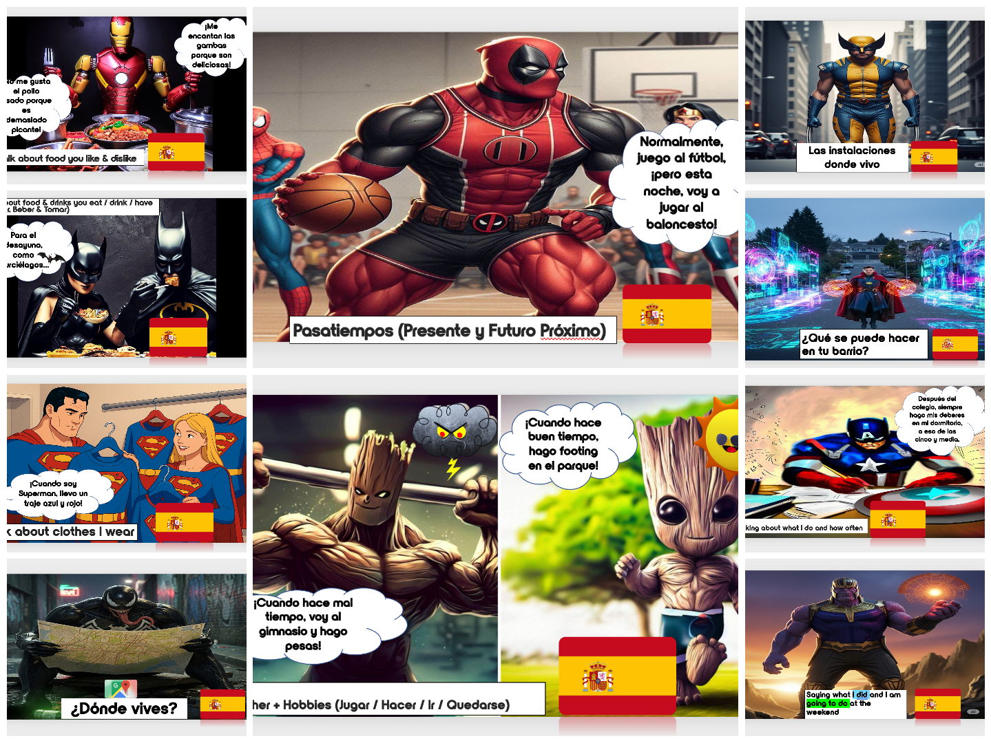 Year 8 Spanish bundle