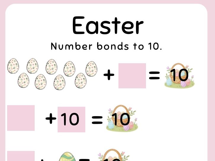 Easter Number Bonds to 10