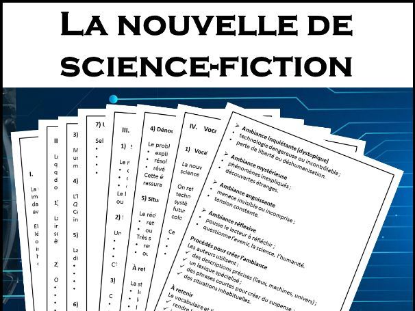 La nouvelle de science-fiction - caractéristiques