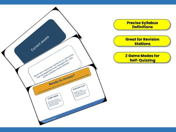 Cambridge IGCSE Business 0264 Unit 5: Interactive Vocabulary Flashcards