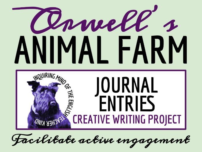 Animal Farm Creative Journal Writing Project | Character Analysis Assessment