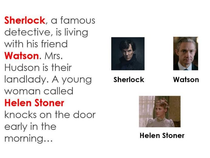 The Speckled Band Reading - 3 Lessons (Years 7-9)