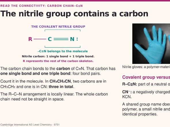 AS Level Chemistry - 19.2 Nitriles and hydroxynitriles