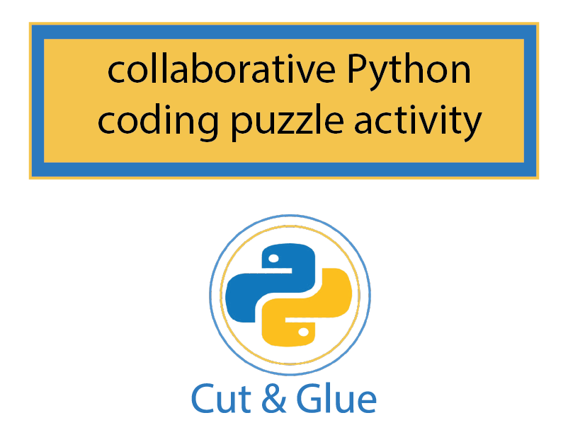 Collaborative Python coding puzzle activity