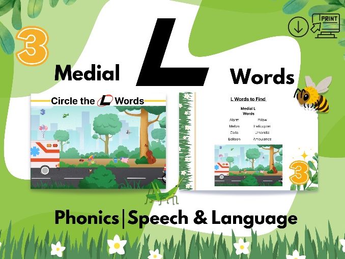 Medial L Words-Speech&Language|Phonics