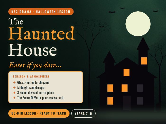 Halloween Drama Lesson: The Haunted House KS3 Drama