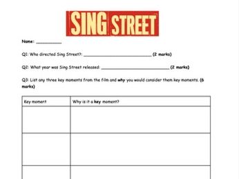 Junior Cycle English - Sing Street Test