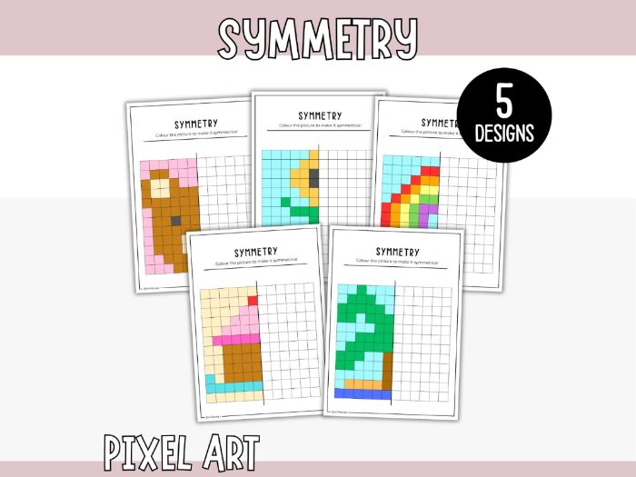 Symmetry - Colour the Pixels