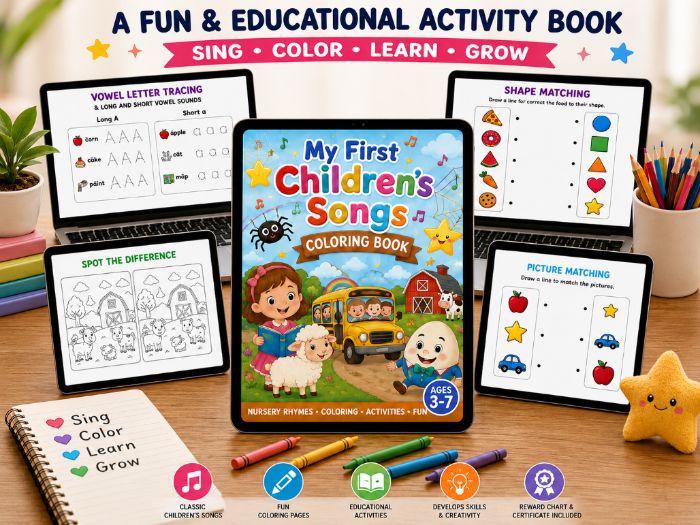 My First Children's Song Coloring Book