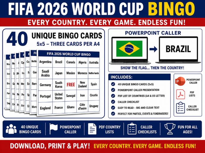 FIFA WORLD CUP 2026 - BINGO