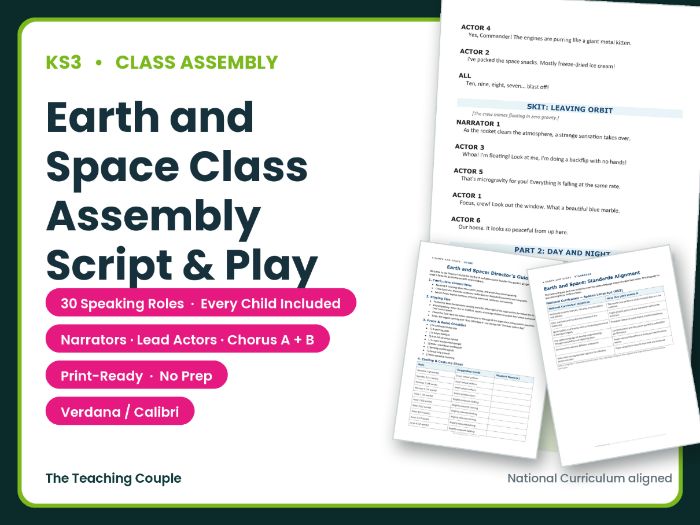 Earth and Space Class Assembly Script & Play | Years 7–10 | No Prep Drama