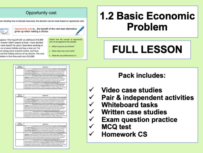 1.2 Basic Economic Problem - GCSE Economics OCR