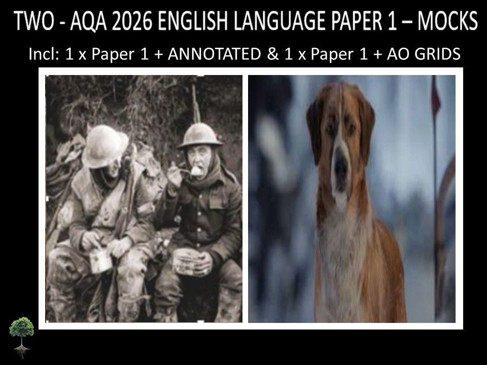 TWO - AQA PAPER 1 | 2026 FULL MOCKS | + ANNOTATED + AO GRIDS