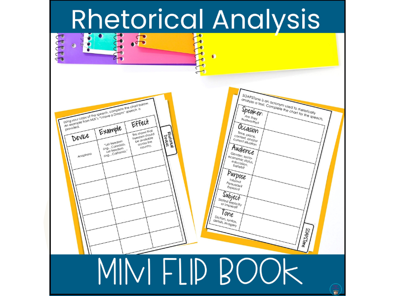 Rhetorical Analysis Mini Flip Book