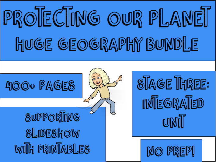 Stage 3 Complete Geography Unit - Sustainability - NEW SYLLABUS - No-Prep