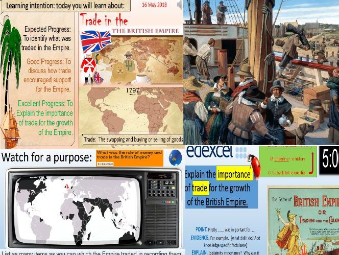 The British Empire: Goods and Trade.