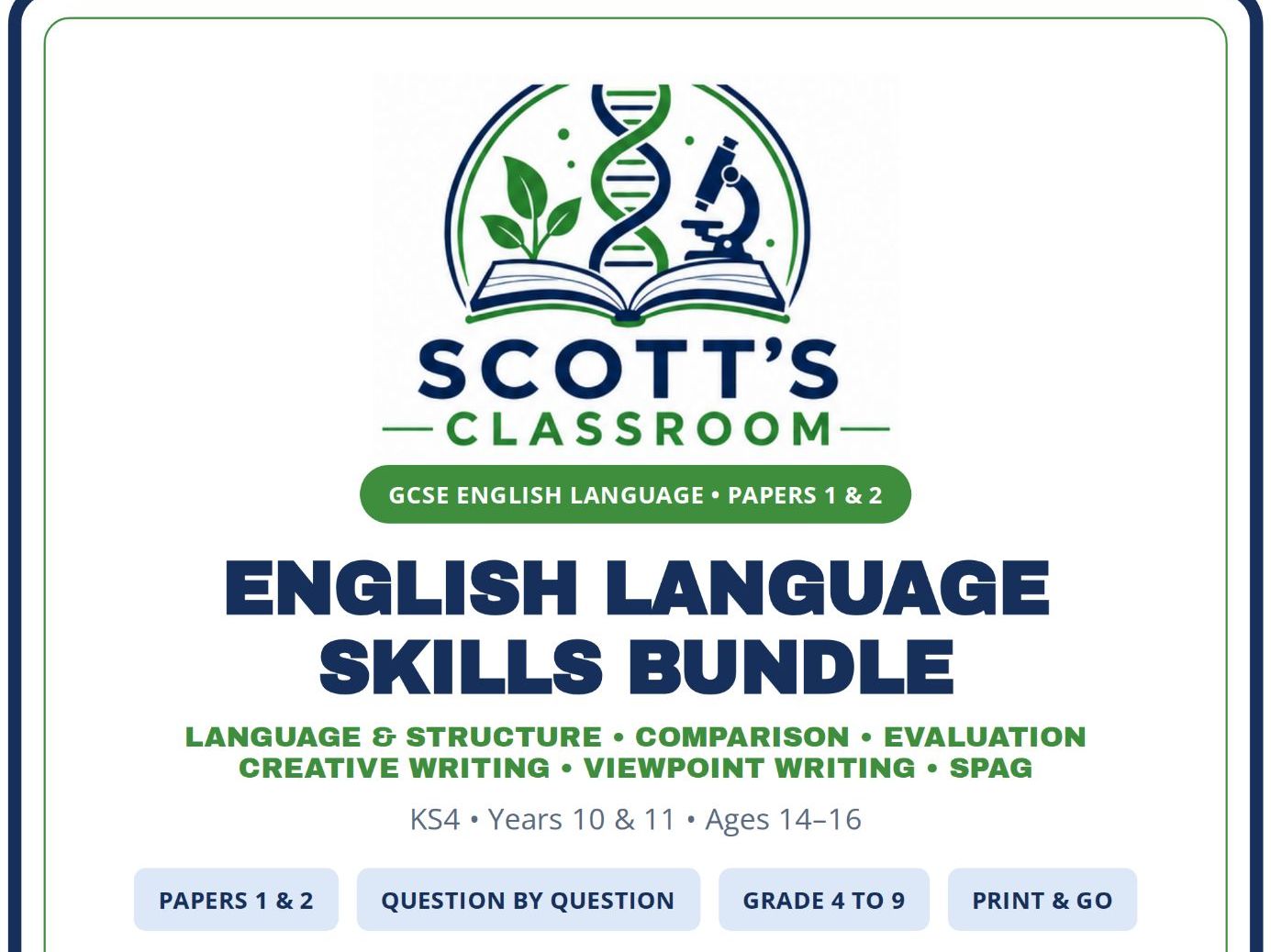 AQA GCSE English Language Exam Skills Bundle