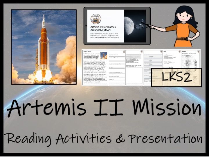Artemis II Mission Reading Comprehension Activities | Year 3 or Year 4