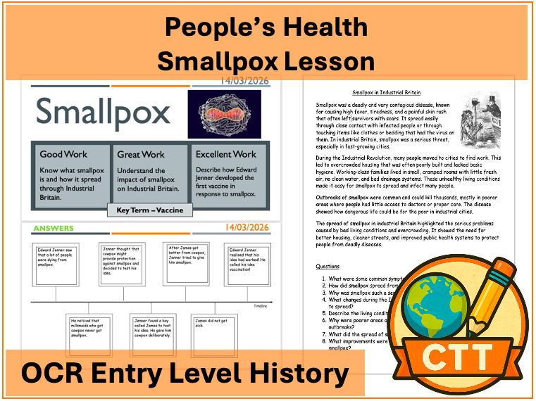 OCR Entry Level History - People's Health - Smallpox Lesson