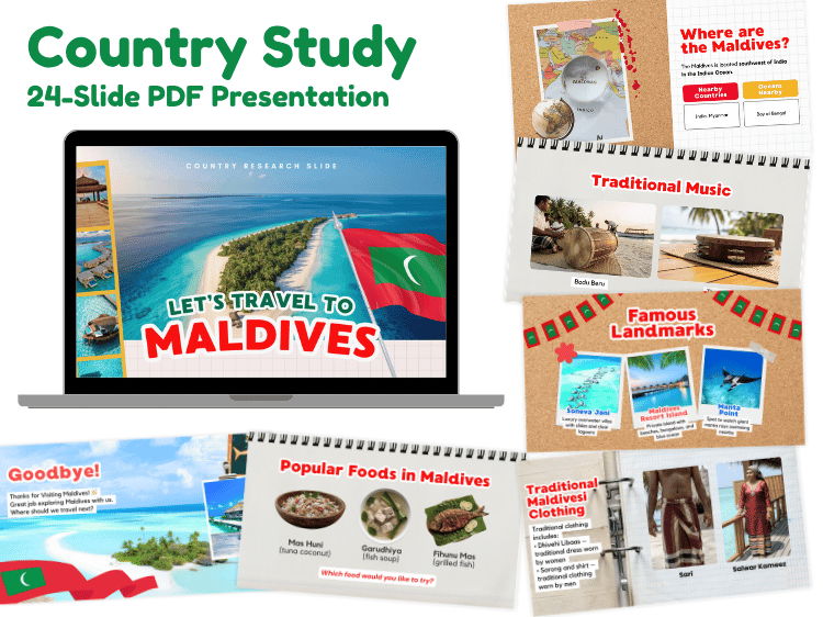 Maldives Country Study | Geography & Culture 24-Slide Presentation
