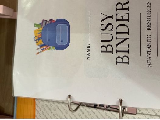 Educational Busy Binder