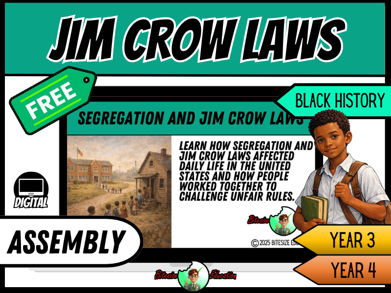 Segregation & Jim Crow Laws | Assembly Presentation | Year 3/4