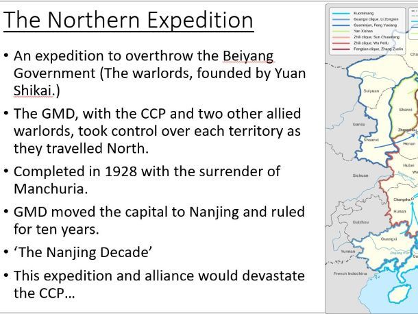 A Level Chinese History: The National Revolution Army and the CCP Purge
