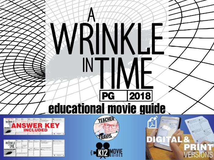 A Wrinkle in Time Movie Guide Questions Worksheet (PG 2018