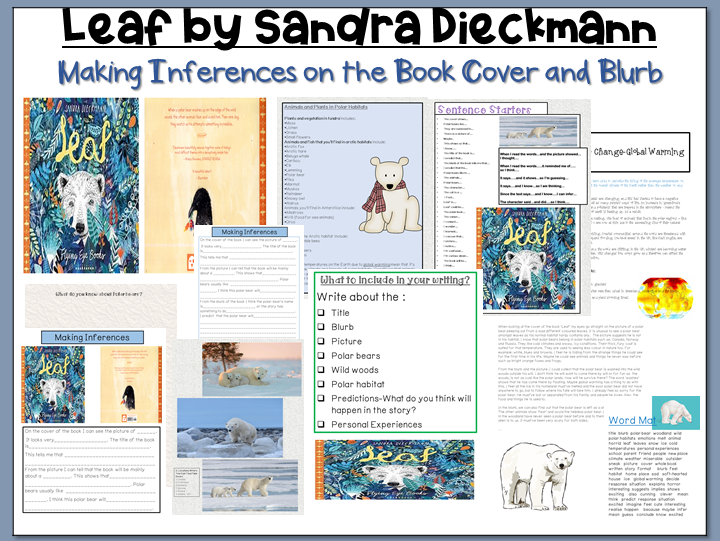 Leaf by Sandra Dieckmann: Making Inferences on the Book Cover and Blurb