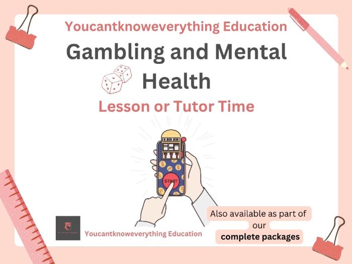 Gambling & Mental Health PSHE Lesson