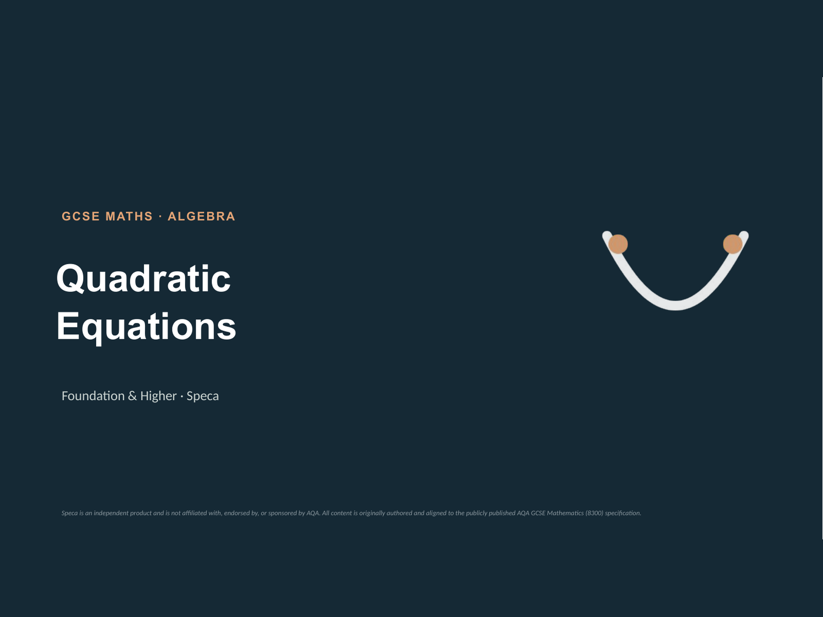 Quadratic equations: complete AQA GCSE lesson bundle