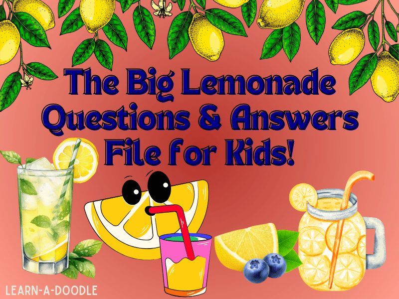The Big Lemonade Questions & Answers PDF for Kids!