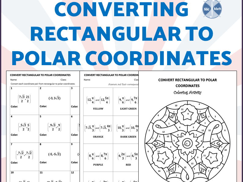 Converting Rectangular to Polar Coordinates - Color by Code