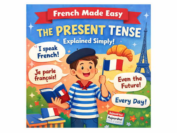 French Grammar - Present Tense 1st, 2nd and 3rd group for beginners