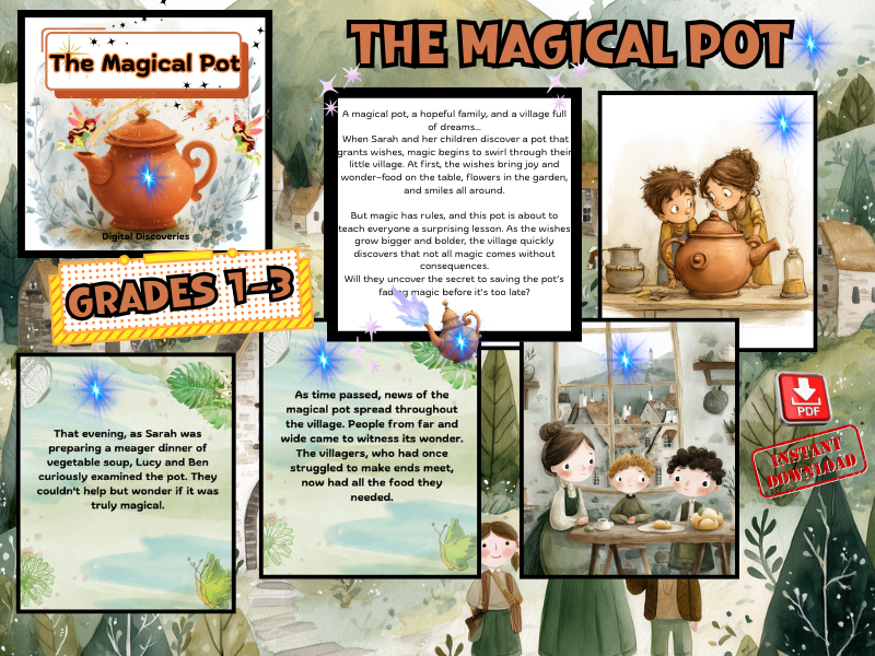 The Magical Pot–Grades 1–3 Social-Emotional Learning Storybook Teaching Choices, Kindness, Consequ