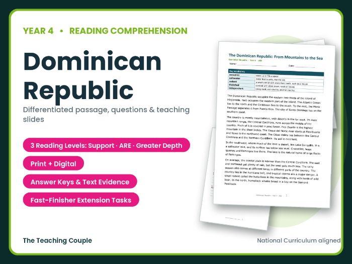 Dominican Republic Reading Comprehension | Year 4 (KS2)