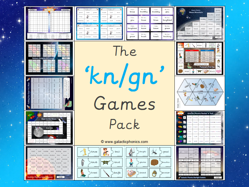 The 'kn' and 'gn' Games Pack (Year 2)