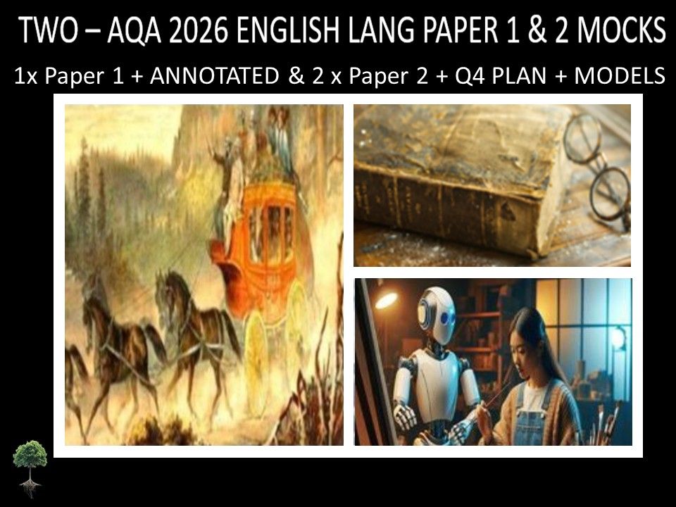 THREE - AQA PAPER 1 & 2 | 2026 FULL MOCKS | ANNOTATED | Q4 PLAN | MODELS