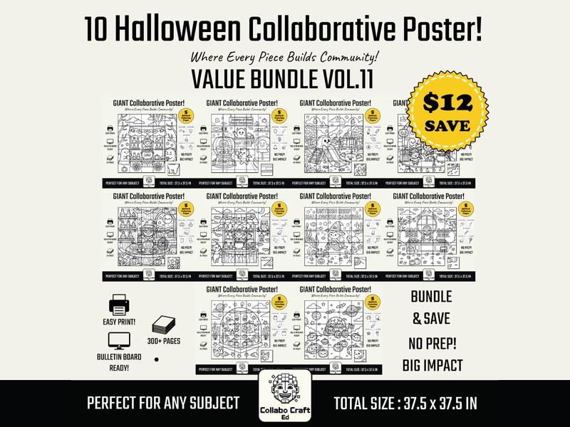 Halloween Collaborative Poster Bundle Vol.11 Bulletin Board