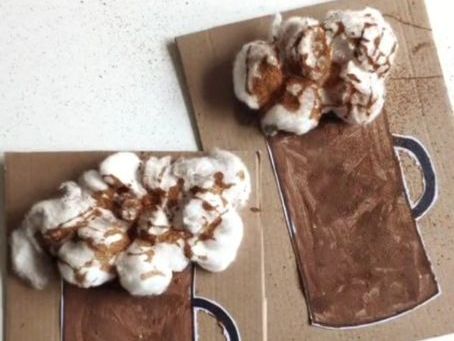 Cocoa Sensory Art Project template and instructions