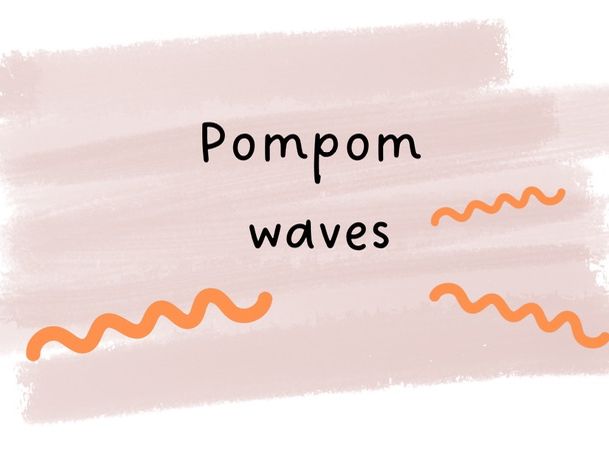 Wavy pompoms
