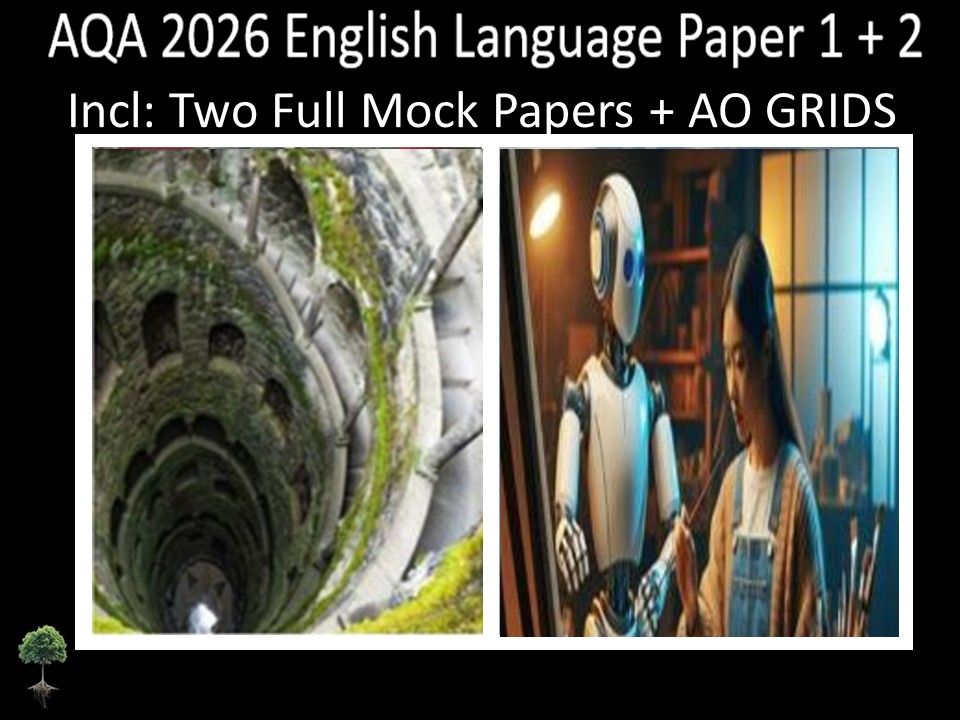 AQA 2026 English Language Paper 1 + 2 Mocks | AO GRIDS